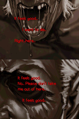 Theresia DS horror game - man screaming in pain