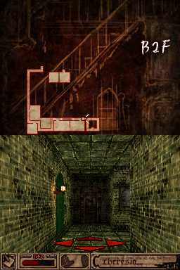 Theresia DS horror game - walking 3D corridor